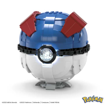 MEGA Pokémon, Mega Ball Gigante, set da costruzione con luci (299 pezzi) per collezionisti - Image 5 of 6