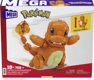 MEGA Pokemon Duży Charmander Zestaw klocków