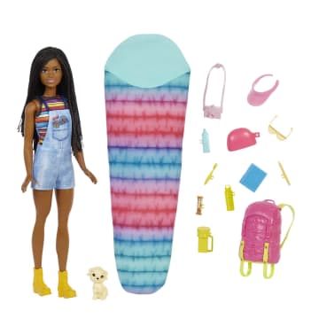 Barbie Siamo In Due Brooklyn In Campeggio Bambola Con Cagnolino E Oltre 10 Accessori; Dai 3 Ai 7 Anni