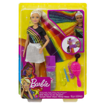 Barbie Rainbow Sparkle Hair Doll - Image 6 of 6