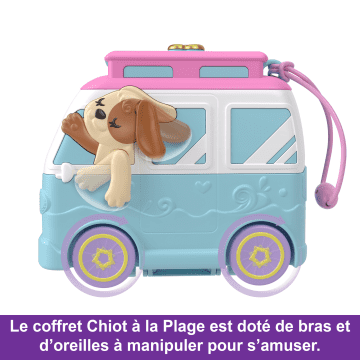 Polly Pocket - Coffret Chiot À La Plage - Coffret Mini Figurine - 4 Ans Et + - Imagen 3 de 6