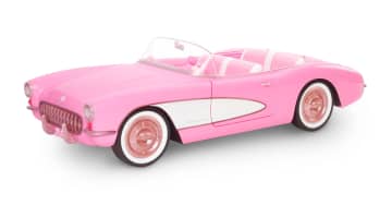 Barbie The Movie Verzamelauto, roze Corvette cabrio - Image 4 of 6