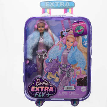 Barbie -Barbie Extra Cool-Poupée voyage en tenue d’hiver - Imagen 6 de 6