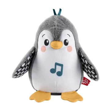 Fisher-Price Knuffelspeelgoed Voor Op De Buik Spelen, Wapper En Wiebel Pinguïn, Muzikaal Speelgoed Voor Baby'S - Bild 1 von 6