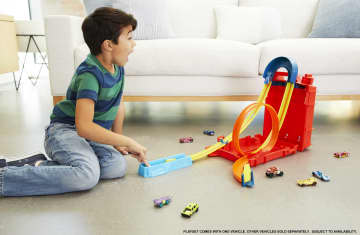 Hot Wheels – Track Builder Unlimited – Coffret Cascades Bidon D’Essence - Imagen 2 de 6