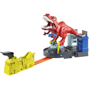 Hot Wheels T-Rex Attacke Trackset mit Hot Wheels City Sets kompatibel - Bild 1 von 5