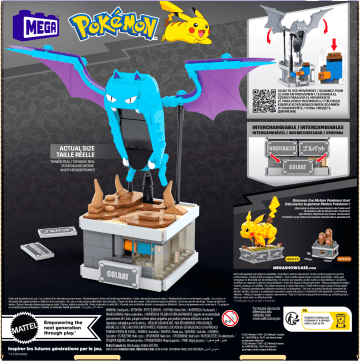 Kit Giocattolo Da Costruzione Mega Pokémon Golbat Mini Motion (313 Pezzi) Per Collezionisti - Image 6 of 6