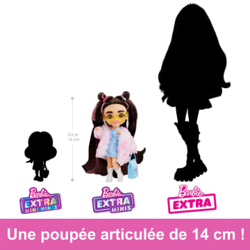 Barbie - Barbie Extra Minis - Poupée Brune - Poupée Mannequin  - 3 Ans Et +