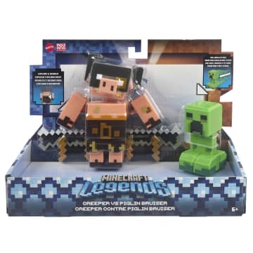 MINECRAFT LEGENDS CREEPER VS PIGLIN BRUISER Figuren - Image 6 of 8