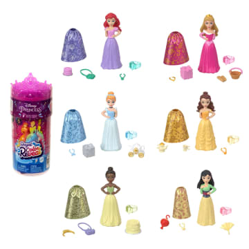 Disney Princess Color Reveal Bambole Con 6 Sorprese, Collezione Party - Image 1 of 5