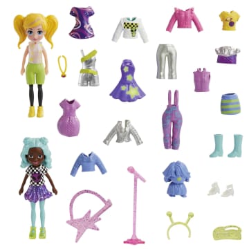 Polly Pocket Κούκλες Και Αξεσουάρ, 2 Κούκλες Με 25 Αξεσουάρ - Image 9 of 13