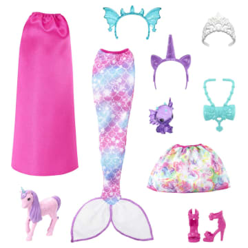 Barbie Pop En Fantasiedieren | Verkleedpop | Zeemeerminstaart En Rok - Image 8 of 8