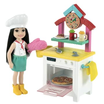 Barbie Chelsea Pizzabäckerin-Spielset Mit Puppe