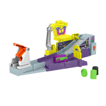 Fisher-Price Dc Batwheels Playset With Car Ramp And Launcher, Legion Of Zoom Launching Hq