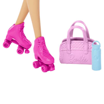 Barbie Doll with Puppy, Workout Outfit, Roller Skates and Tennis - Image 4 of 7