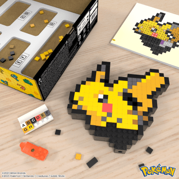 Mega Pokémon Bloques De Construcción Pixel Art Pikachu
