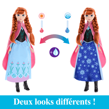 Disney La Reine Des Neiges - Anna Et Sa Robe Magique - Poupée - 3 Ans Et +