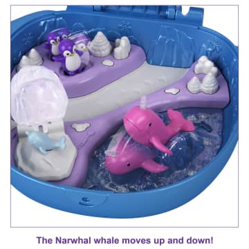 Polly Pocket Freezin' Fun Narwhal Compact - Image 3 of 7