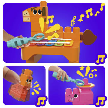 Mega Bloks-Les Musiciens De La Ferme-Jouet Sensoriel (45 Pcs) - Imagen 5 de 6