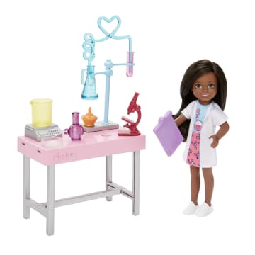 Barbie Chelsea Doll and Accessories, Can Be Scientist Playset with Small Doll and Lab Accessories - Image 5 of 6