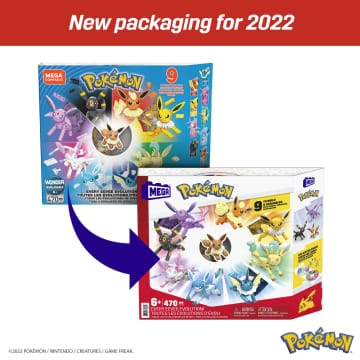 Pack de evoluciones de Eevee de Pokémon de Mega Construx