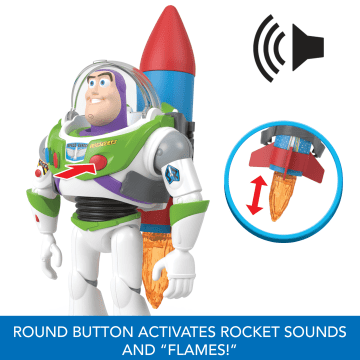 Disney And Pixartoy Story Buzz Lightyear 10-In Action Figure Toy With Rocket & Sounds