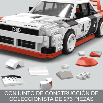 Mega Hot Wheels Coche De Juguete De Bloques De Construcción Audi 90 Quattro Isma Gto - Image 3 of 6