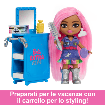 Barbie Extra Fly Playset Jet E Bambola Barbie Extra Mini Minis