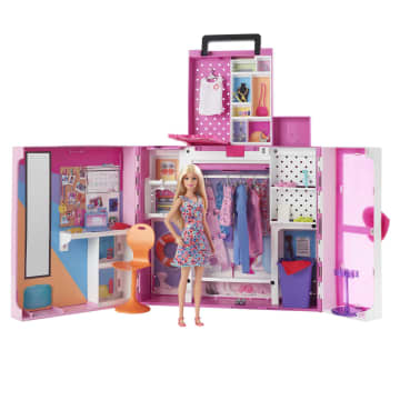 Barbie Traumkleiderschrank Mit Puppe, Moden & Accessoires