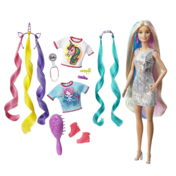 Barbie Fantasiehaar Pop (blond) - Image 1 of 6