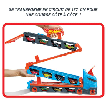 Hot Wheels - Super Transporteur Extensible - Véhicules De Rangement Et De Transport - Petite Voiture - 4 Ans Et + - Imagen 3 de 6