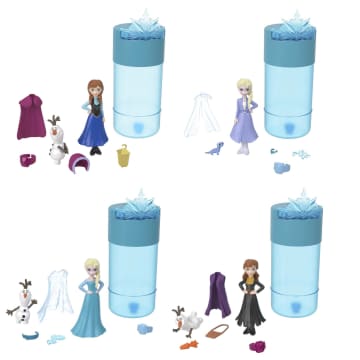Disney Frozen Sneeuw Color Reveal pop met 6 verrassingen, waaronder een figuur uit Frozen, geïnspireerd op Disney films - Image 1 of 6