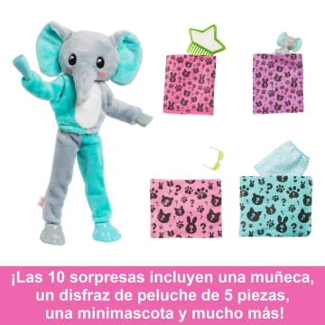 Barbie Cutie Reveal Serie Amigos de la jungla Elefante - Imagen 4 de 7