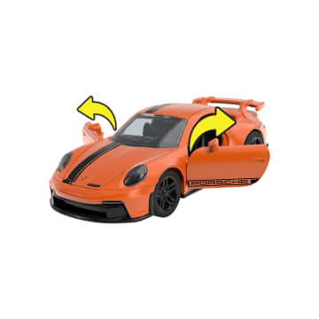 Hot Wheels Pull-Back Speeders Toy Car In 1:43 Scale, Pull Car Backward & Release To Race