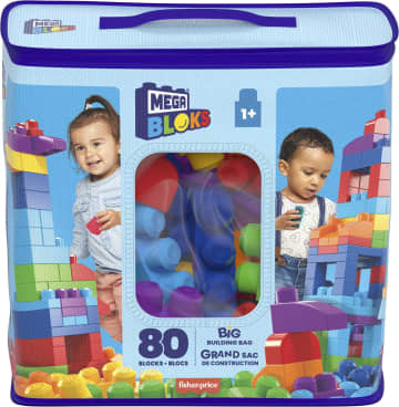 Mega Bloks – Grand Sac De Construction Avec 80 Briques - Imagen 6 de 7