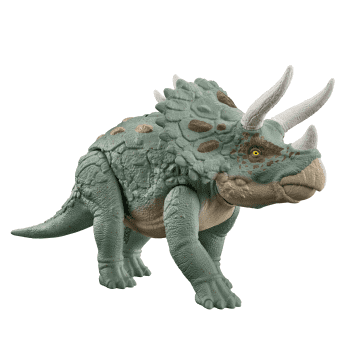 Jurassic World - Tricératops Géant Mega Action - Figurine Dinosaure - 4 Ans Et +