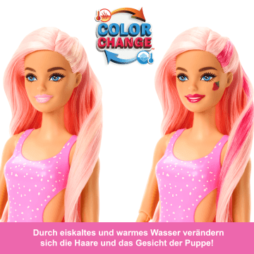 Barbie Pop Reveal Fruit Serie Erdbeerlimonade Puppe, 8 Überraschungen, Inklusive Haustier, Schleim, Duft Und Farbwechsel - Image 4 of 6