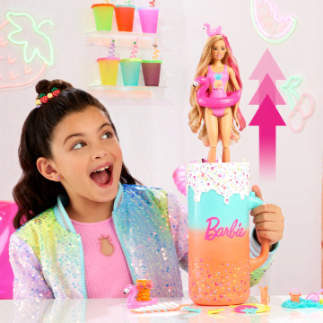 Barbie Pop Reveal Rise & Surprise Cadeauset Met Geurige Pop, Zacht Geurend Dierenvriendje En Meer, Meer Dan 15 Verrassingen - Image 2 of 6