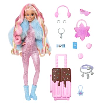 Barbie Extra Fly Bambola viaggiatrice con look a tema neve - Image 1 of 6