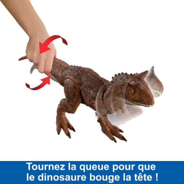 Jurassic World - Carnotaurus Morsures De Combat - Figurine Dinosaure - 4 Ans Et + - Imagen 4 de 6