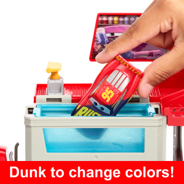 Disney And Pixar Cars Color Changers Mobile Paint Shop Mack Playset With 1 Toy Car & Accessories - Image 3 of 6