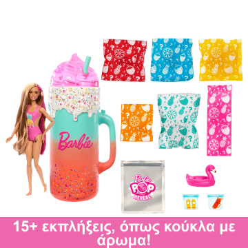 Σετ Barbie Pop Reveal Με Κούκλα Με Άρωμα, Ζωάκι Με Άρωμα Και Άλλα, 15+ Εκπλήξεις - Image 3 of 6