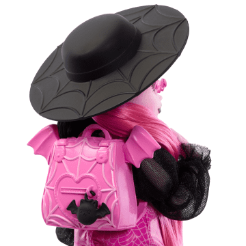 Monster High Draculaura, Modepop Met Dierenvriendje Graaf Fabulous En Accessoires