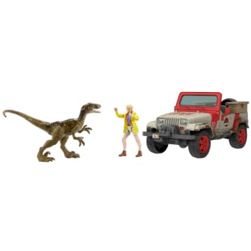 Pack Con Figura De La Dra. Ellie Sattler De Parque Jurásico De La Colección Legacy De Jurassic World