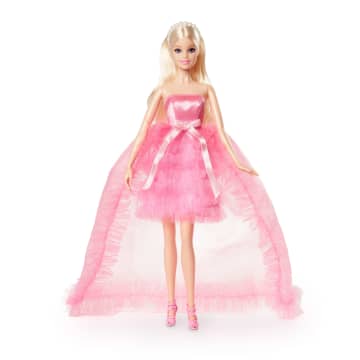 Barbie Pop, Verjaardagspop, Blonde Pop In Roze Jurk, Cadeau - Image 1 of 7