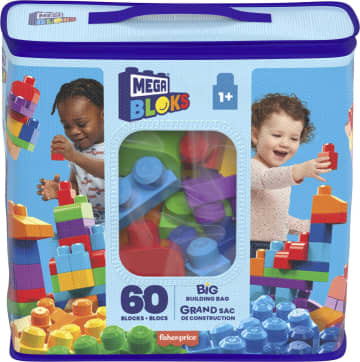 Mega Bloks® 60'lı Blok Torbaları (Mavi) - Image 6 of 6