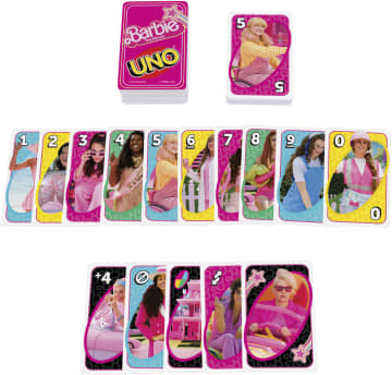 UNO Barbie - jeu de cartes inspiré du film Barbie - Imagen 4 de 6