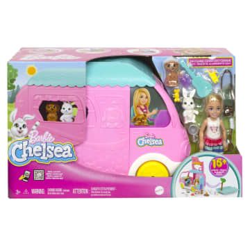 Barbie Chelsea 2-In-1 Camper, Speelset Met Kleine Pop Chelsea, 2 Dierenvriendjes En 15 Accessoires - Image 6 of 6