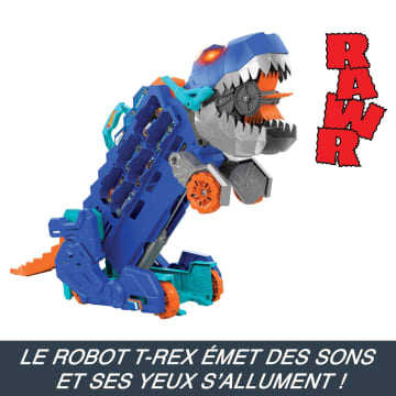 Hot Wheels - Mega Transporteur T-Rex  - Petite Voiture - 3 Ans Et +