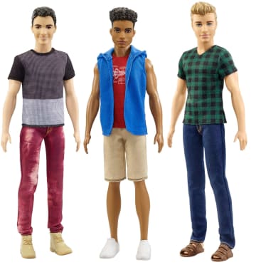 Barbie Ken Fashionistas Fashion Dolls with Trendy Clothes and Accessories - Image 18 of 18